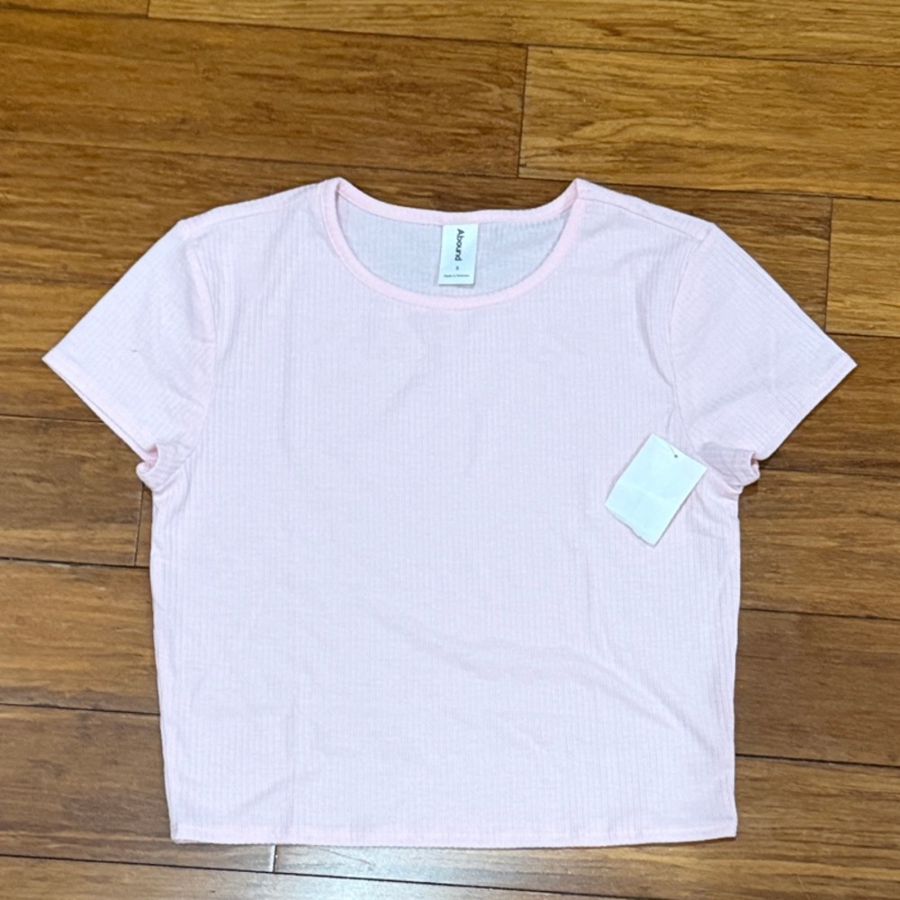 Abound Light Pink Short Sleeve Top